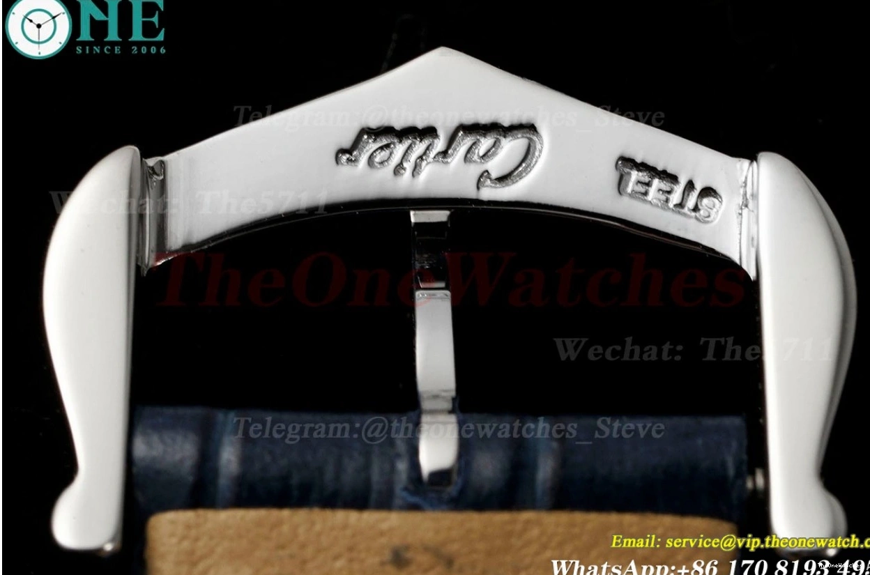 Silver Dumont Santos RG Blue AF Dial Quartz LE 1222